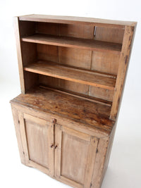 antique 1800s pine hutch