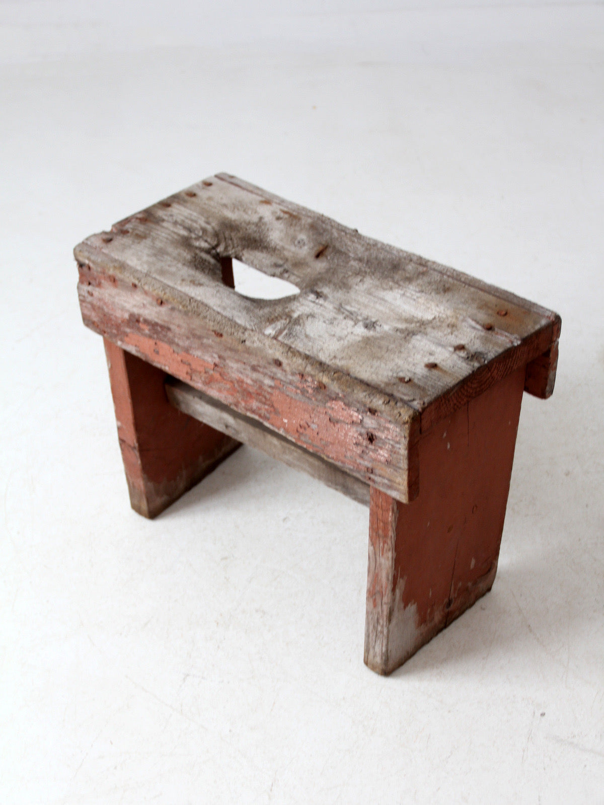 vintage rustic small farmhouse bench