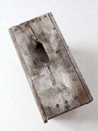 vintage rustic small farmhouse bench