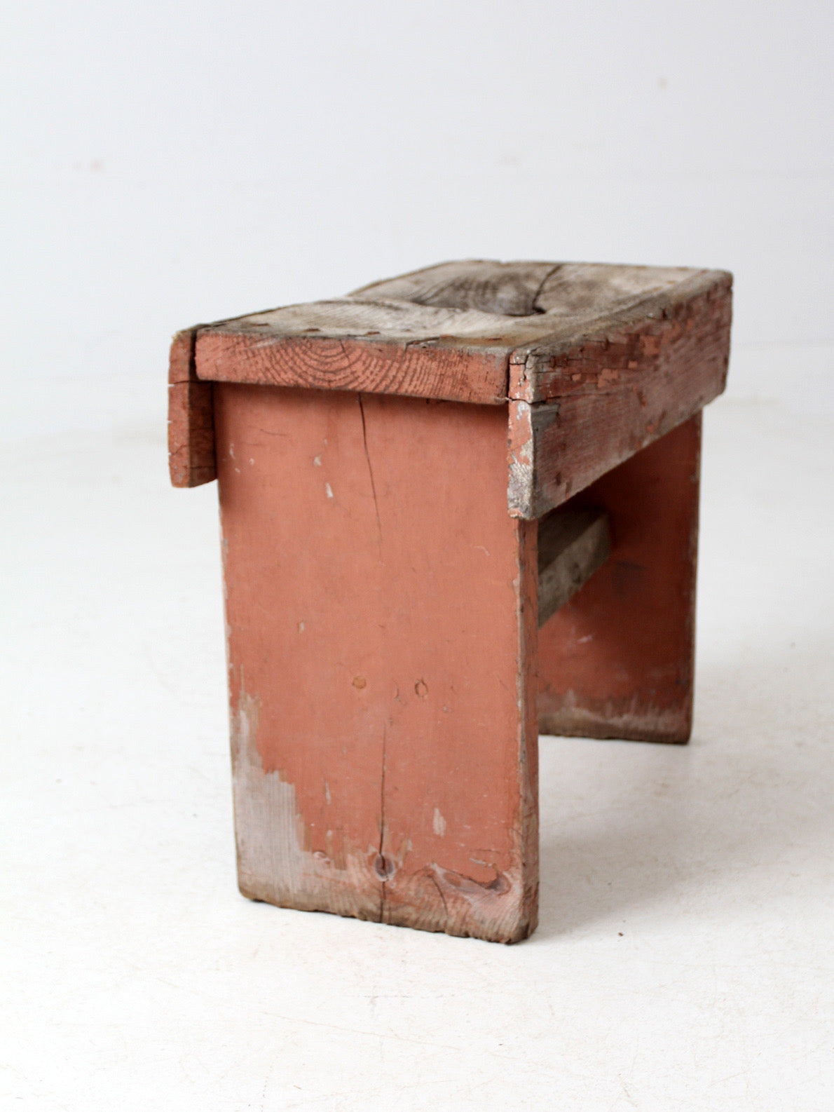 vintage rustic small farmhouse bench