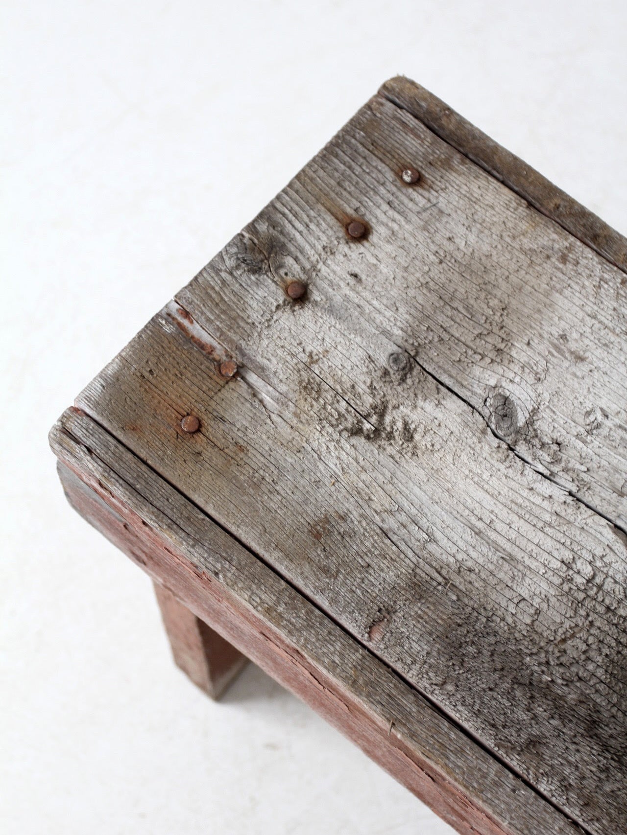 vintage rustic small farmhouse bench