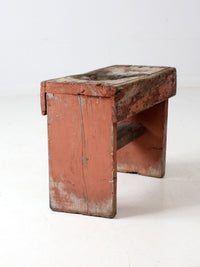 vintage rustic small farmhouse bench