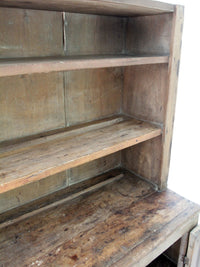 antique 1800s pine hutch