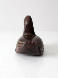 vintage hand-carved ironwood duck