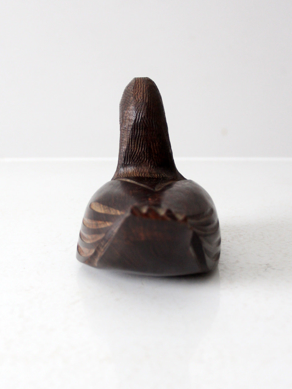 vintage hand-carved ironwood duck