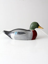 vintage mallard duck wood decoy