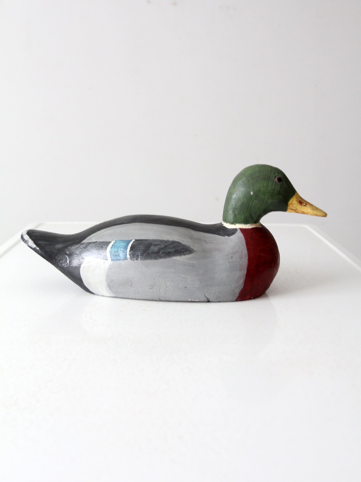 vintage mallard duck wood decoy