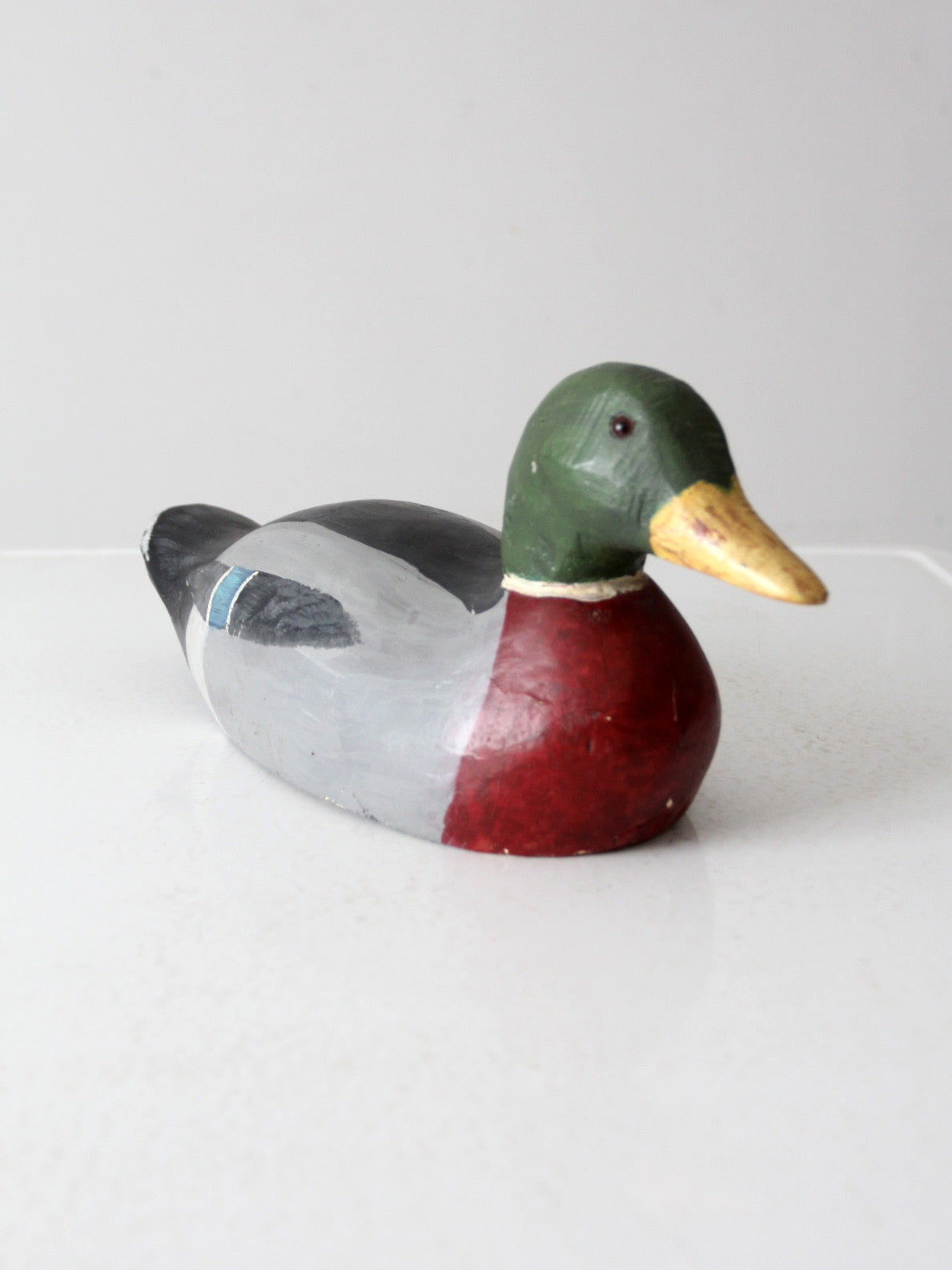 vintage mallard duck wood decoy