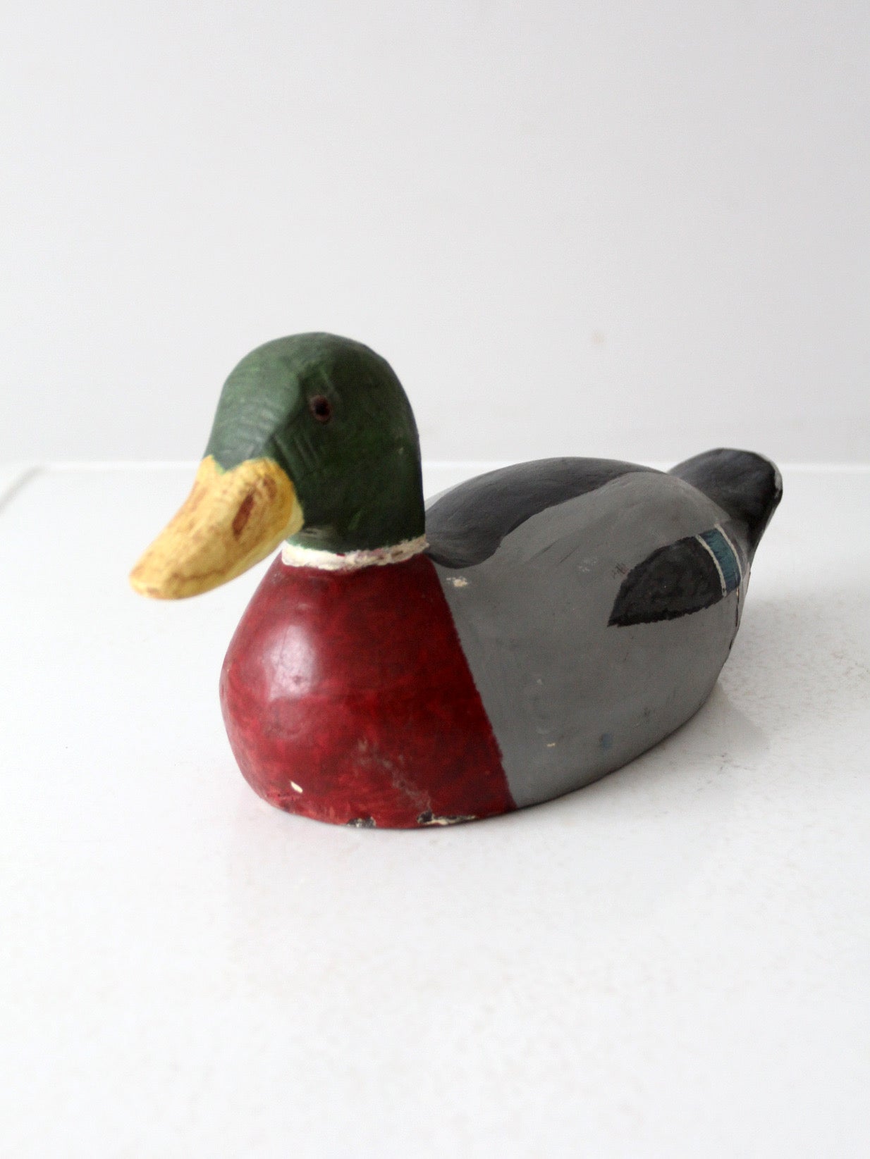 vintage mallard duck wood decoy