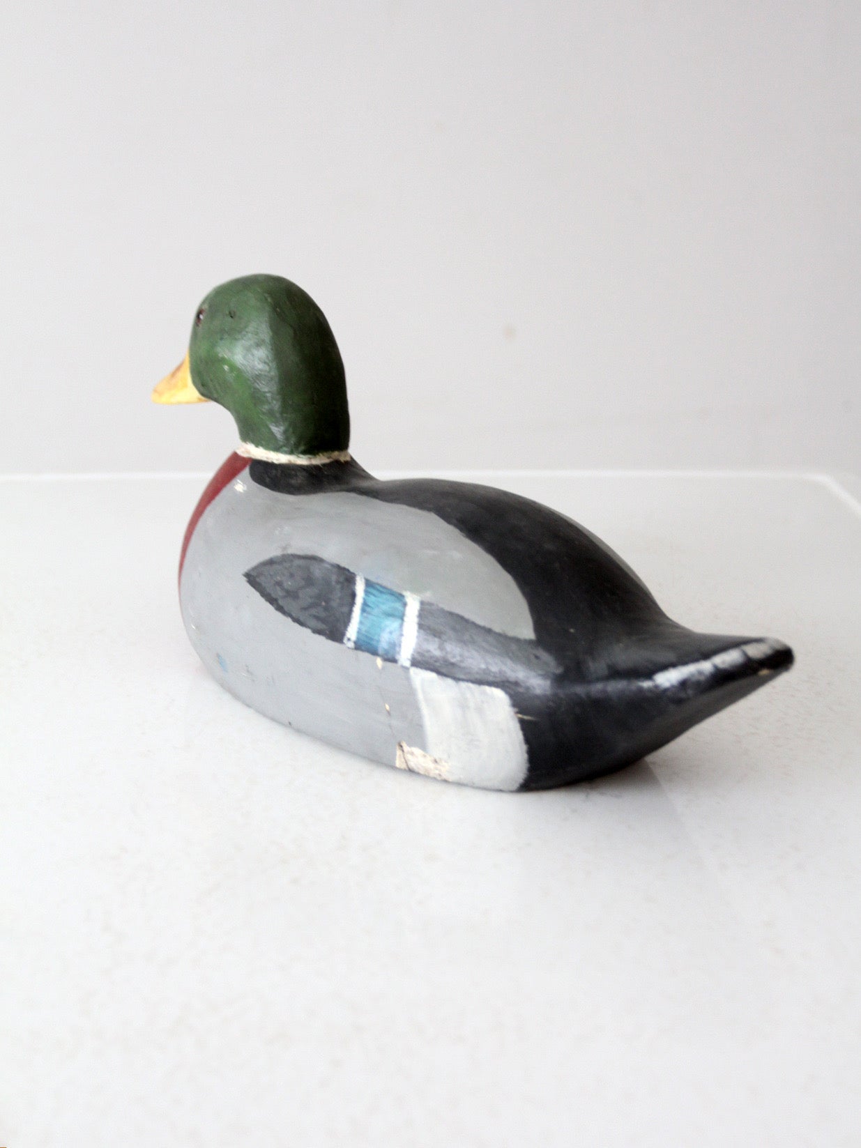 vintage mallard duck wood decoy