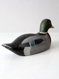 vintage mallard duck wood decoy