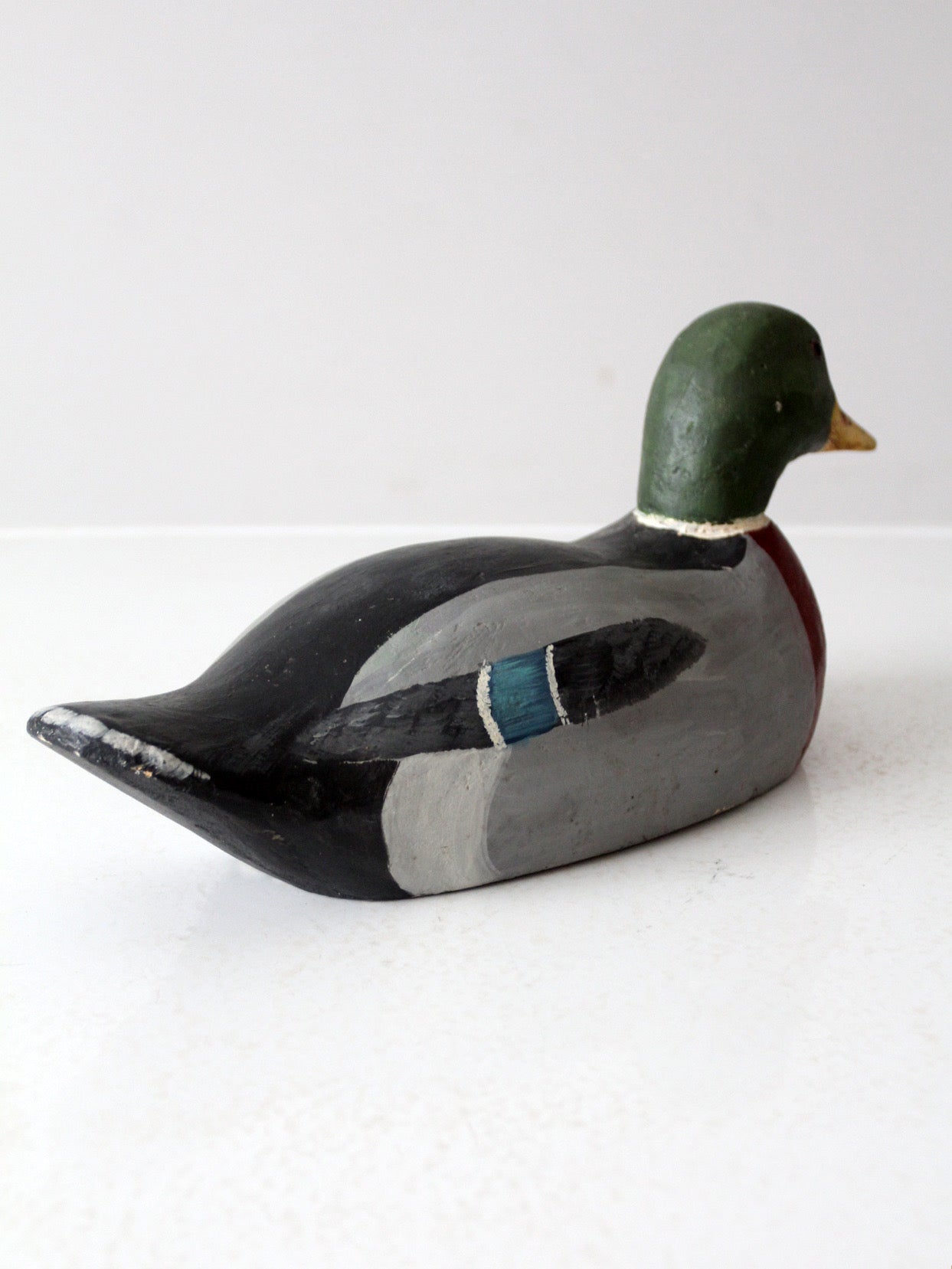 vintage mallard duck wood decoy