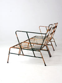 mid century outdoor chair set