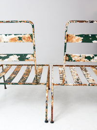 mid century outdoor chair set