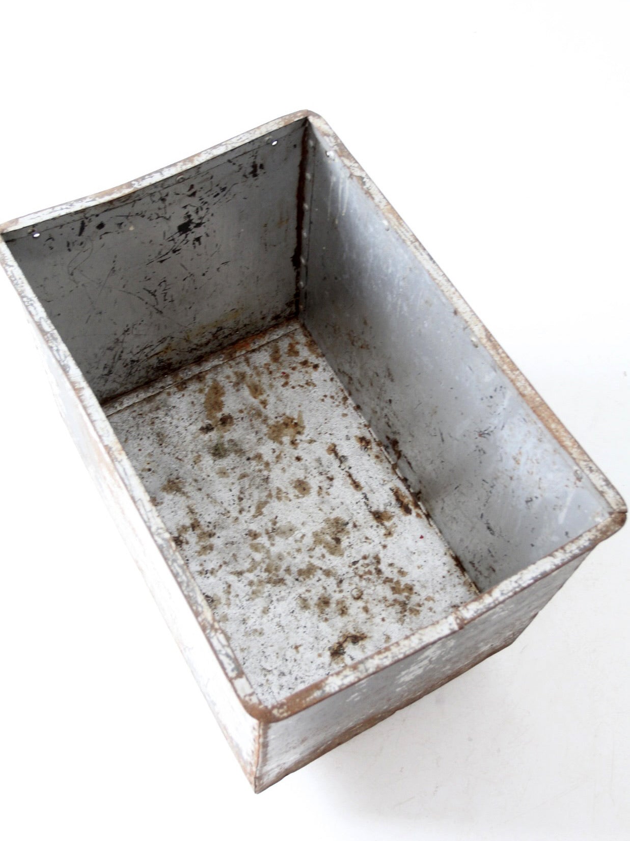 vintage industrial cart bin