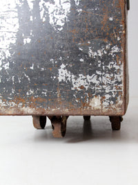 vintage industrial cart bin