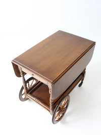 mid century Colonial tea or bar cart