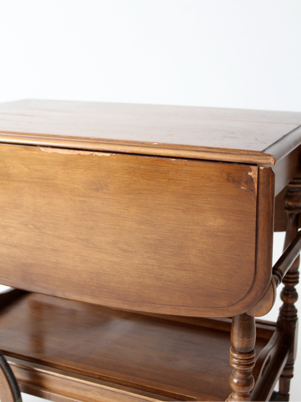 mid century Colonial tea or bar cart