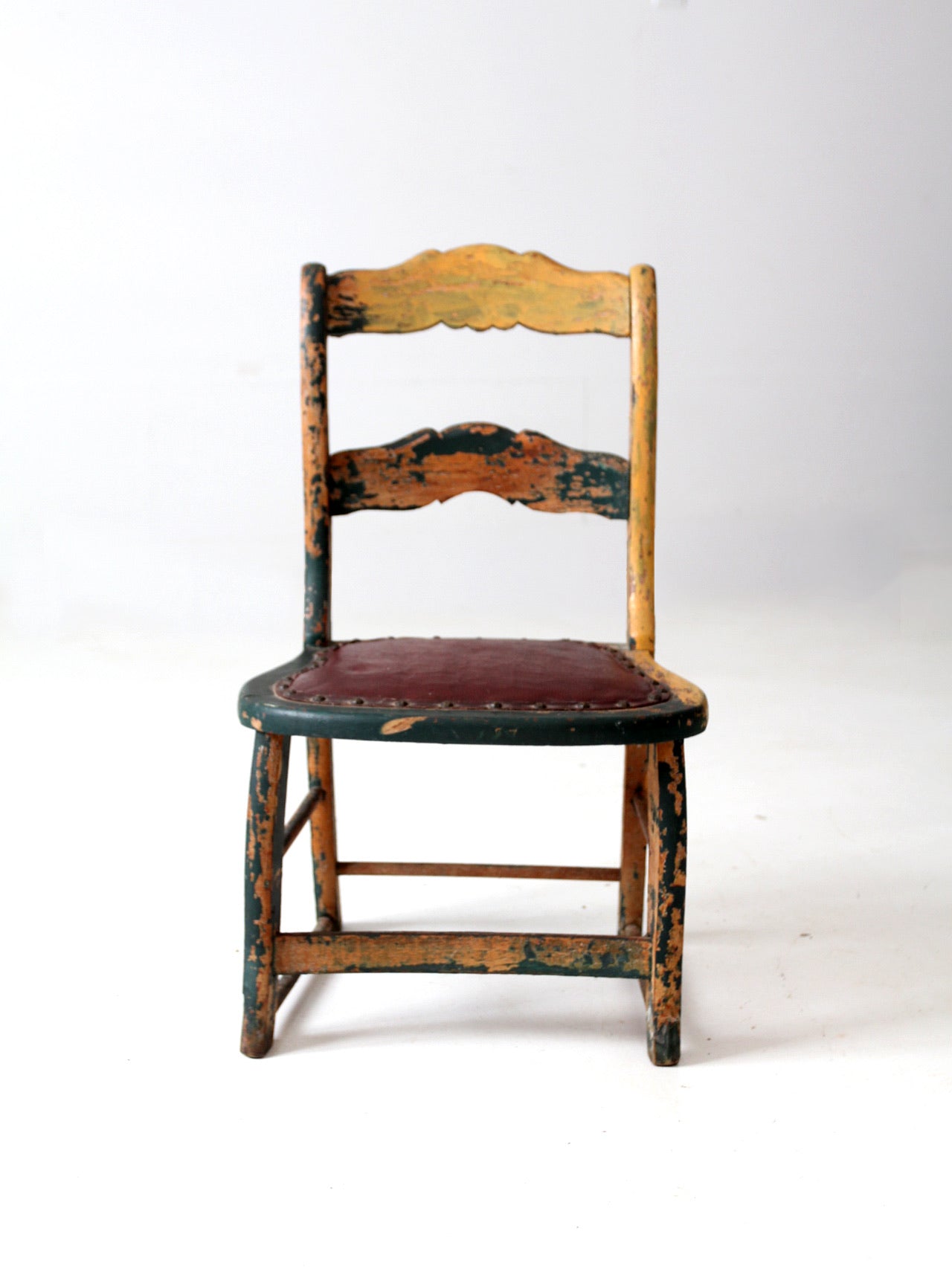 antique small painted side chair