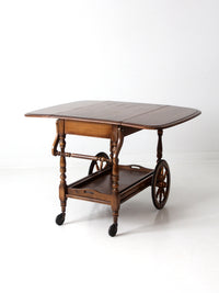 mid century Colonial tea or bar cart