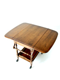mid century Colonial tea or bar cart