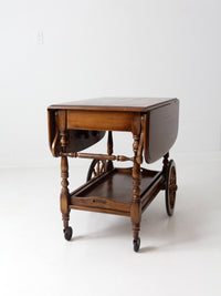 mid century Colonial tea or bar cart