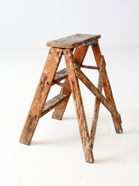 vintage wood step ladder