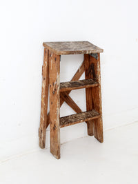 vintage wood step ladder