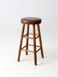 vintage wooden bar stool