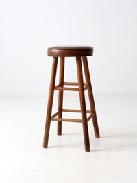 vintage wooden bar stool