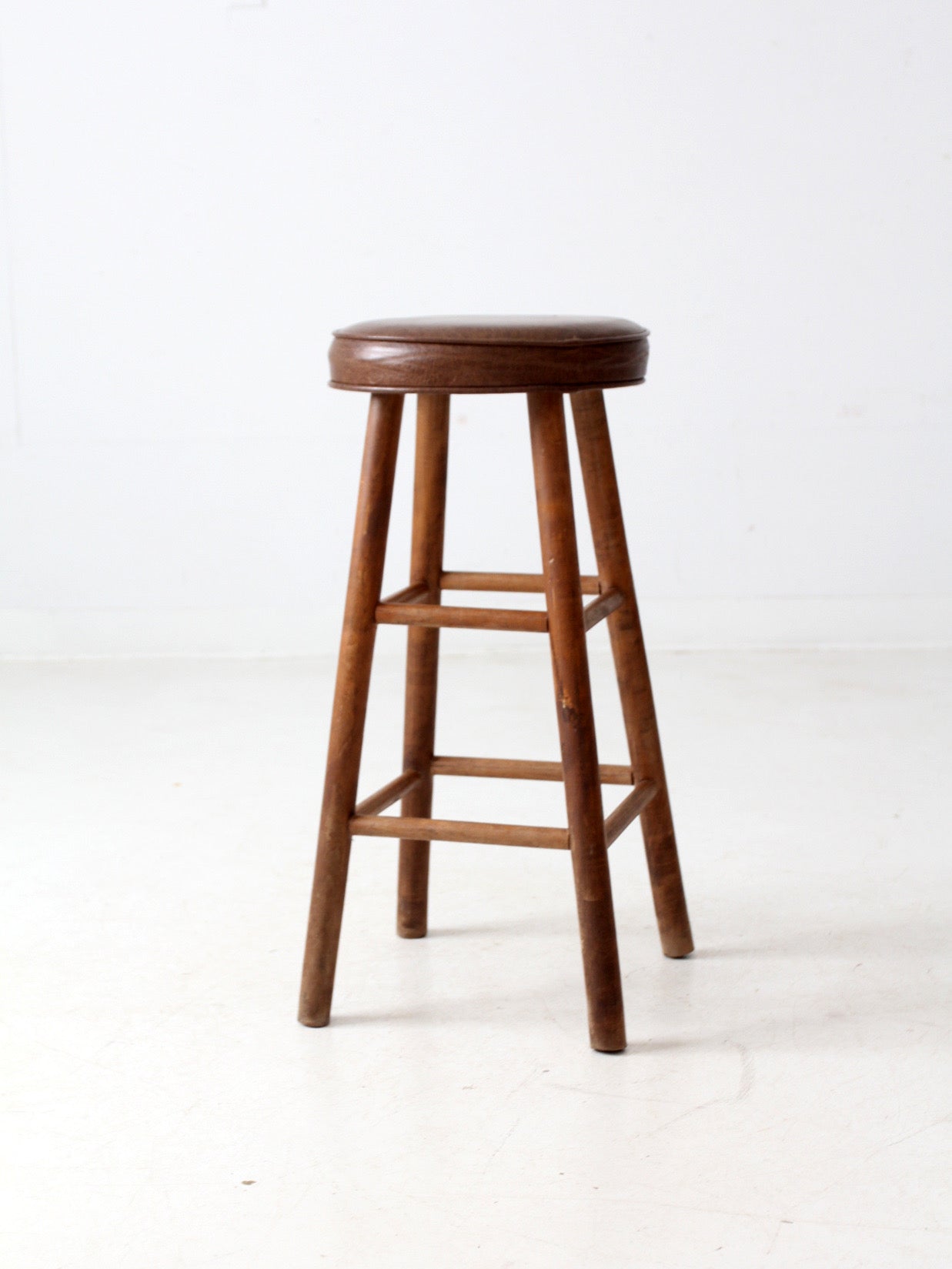vintage wooden bar stool