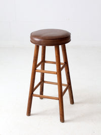 vintage wooden bar stool