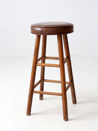 vintage wooden bar stool