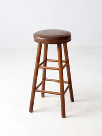 vintage wooden bar stool