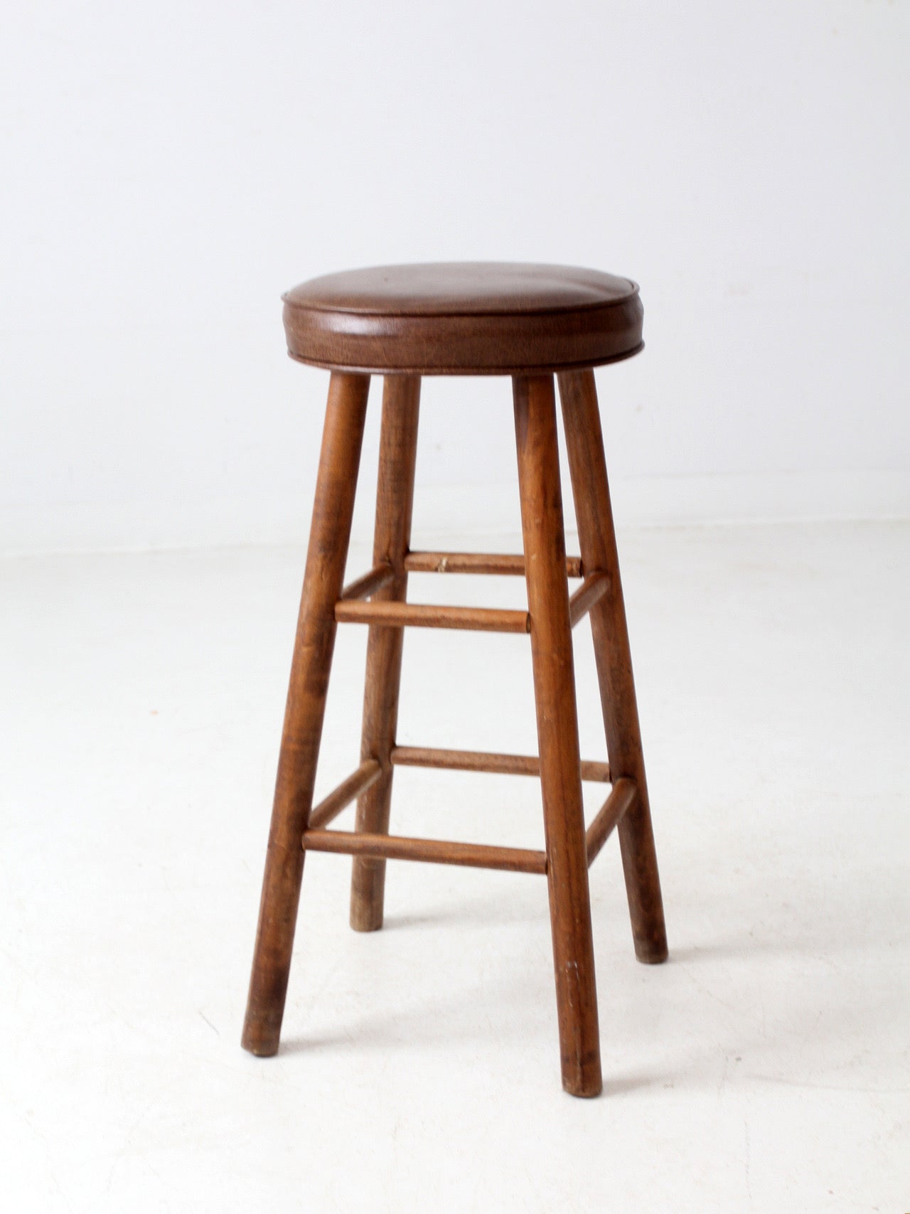 vintage wooden bar stool