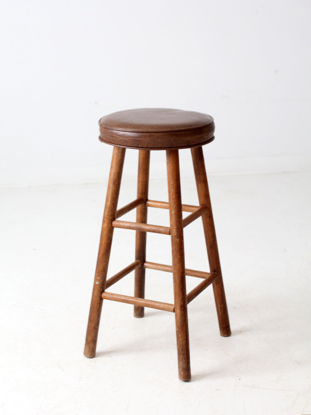 vintage wooden bar stool