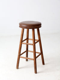 vintage wooden bar stool