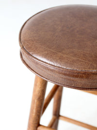 vintage wooden bar stool