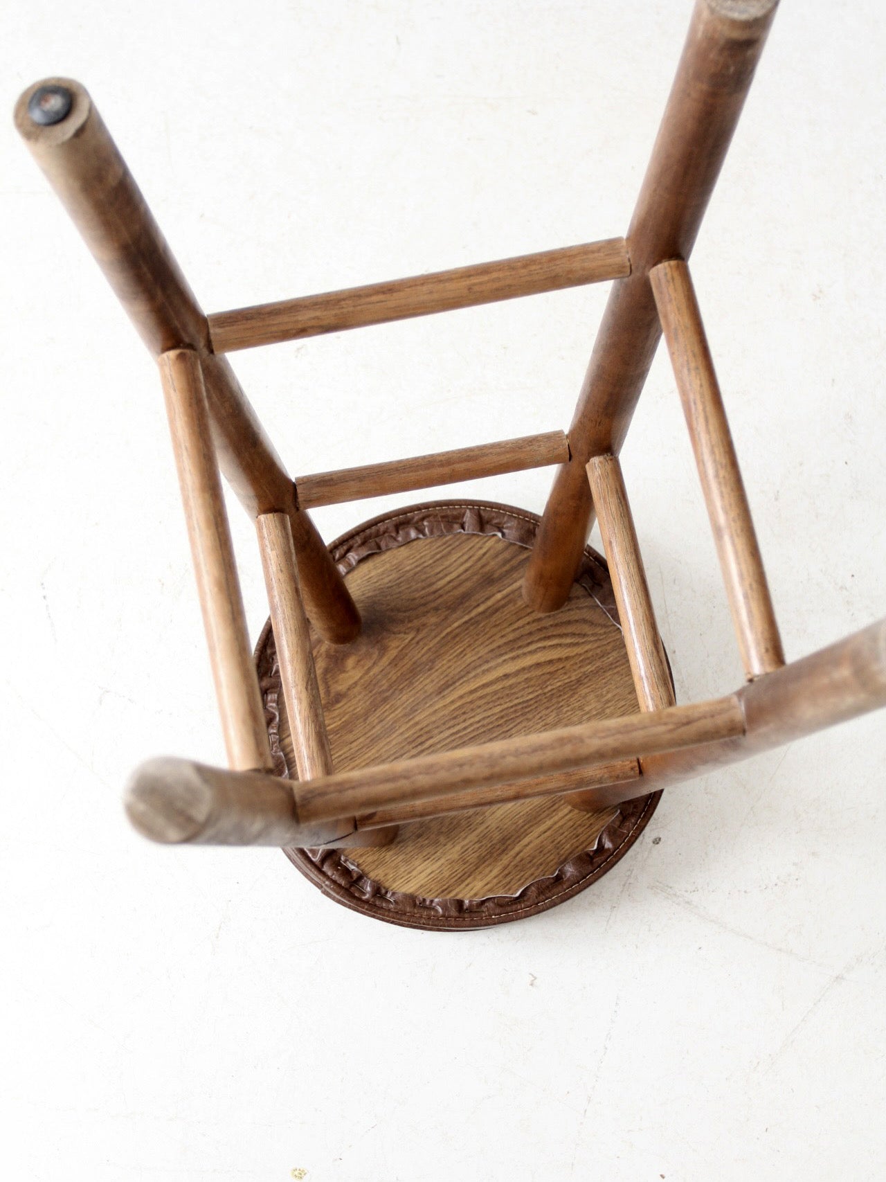 vintage wooden bar stool