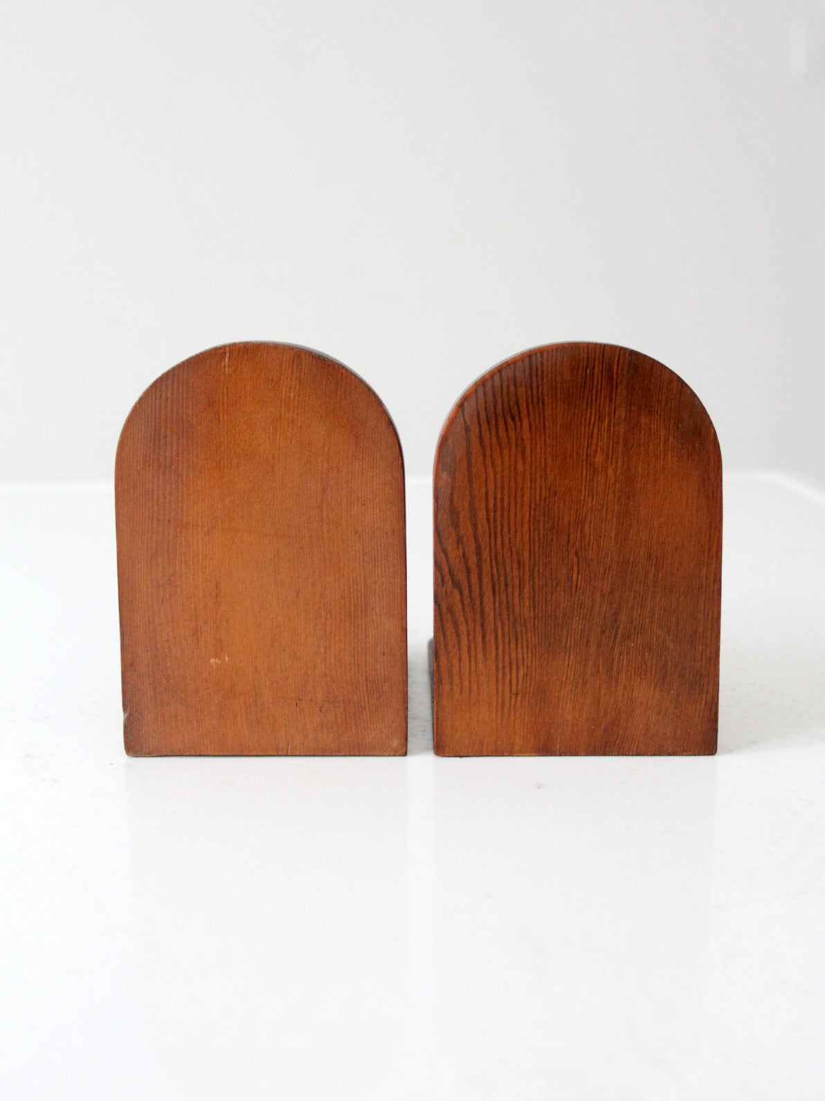 vintage wooden duck bookends pair