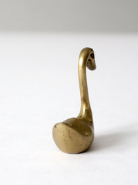 mid century brass swans set of 3