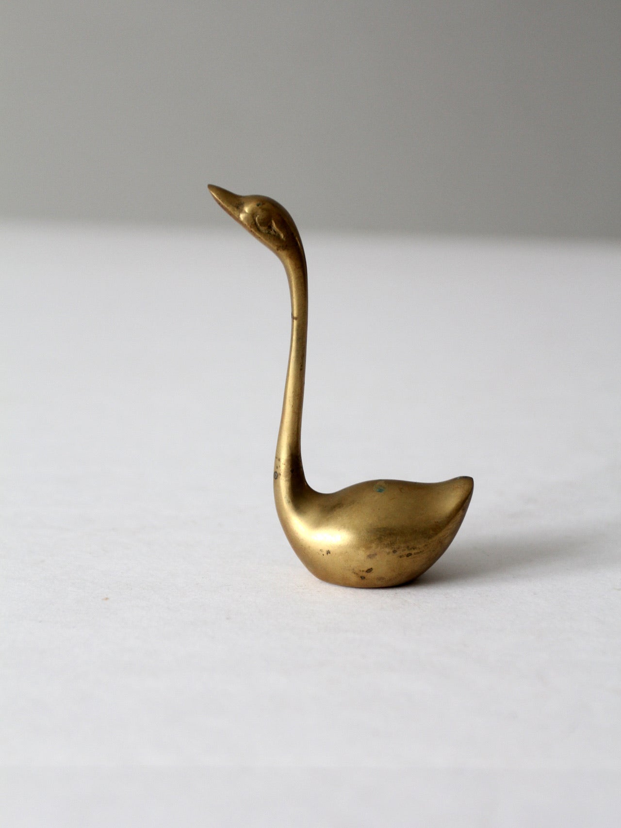 mid century brass swans set of 3
