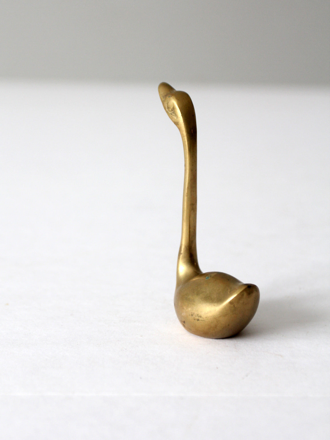 mid century brass swans set of 3
