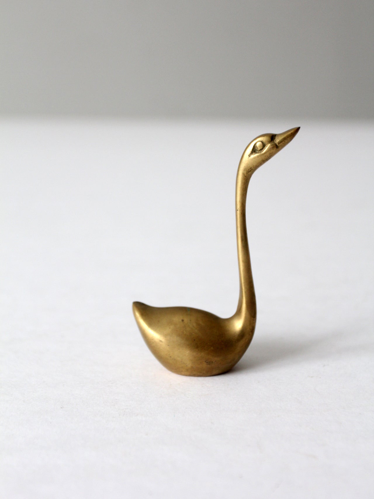 mid century brass swans set of 3