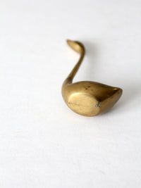 mid century brass swans set of 3