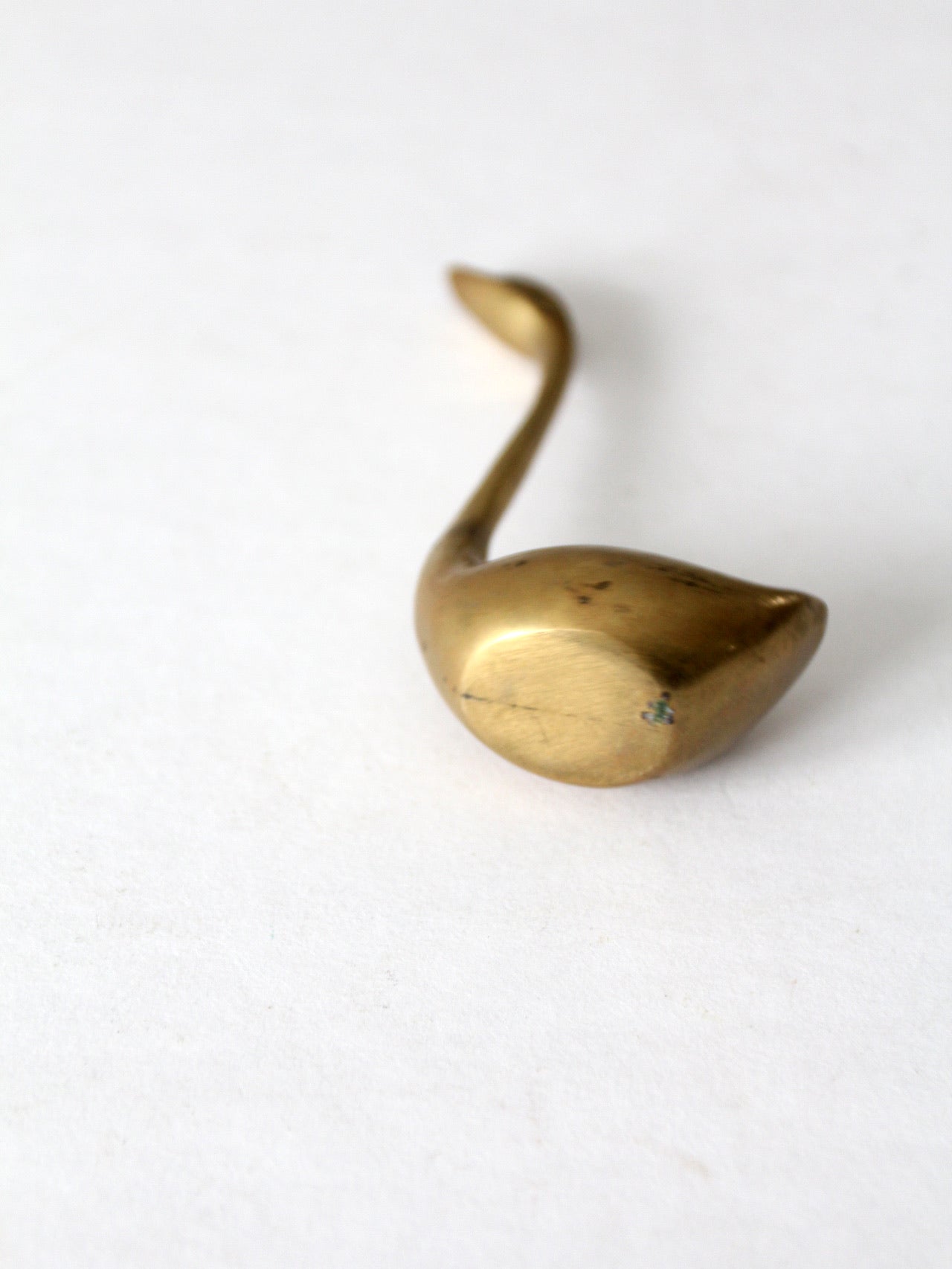 mid century brass swans set of 3