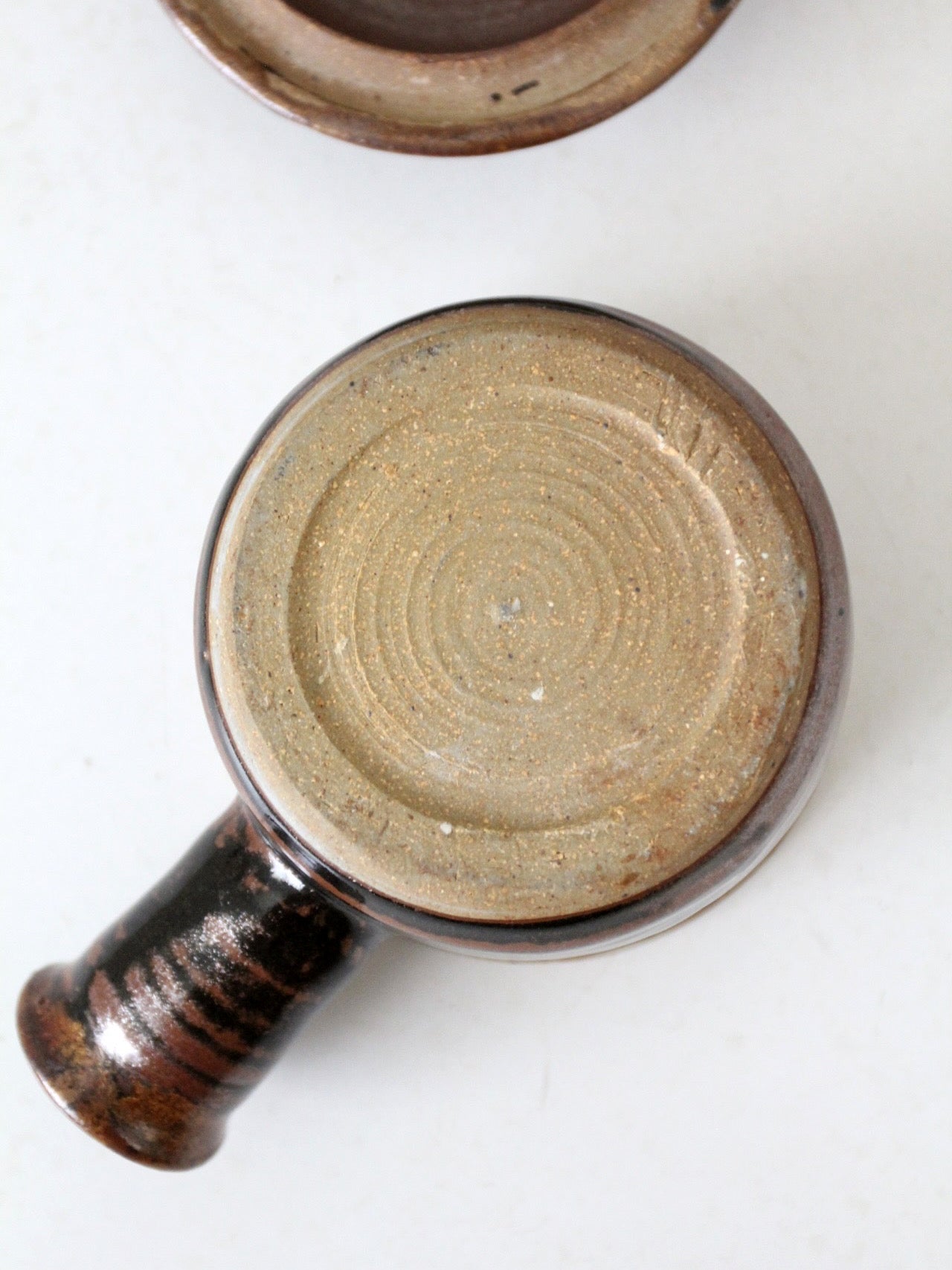 vintage studio pottery lidded bowl