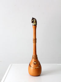 vintage Italian equestrian decanter bottle