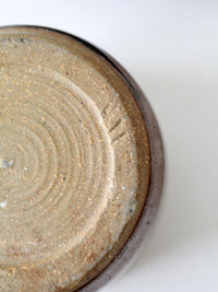 vintage studio pottery lidded bowl