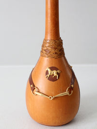 vintage Italian equestrian decanter bottle